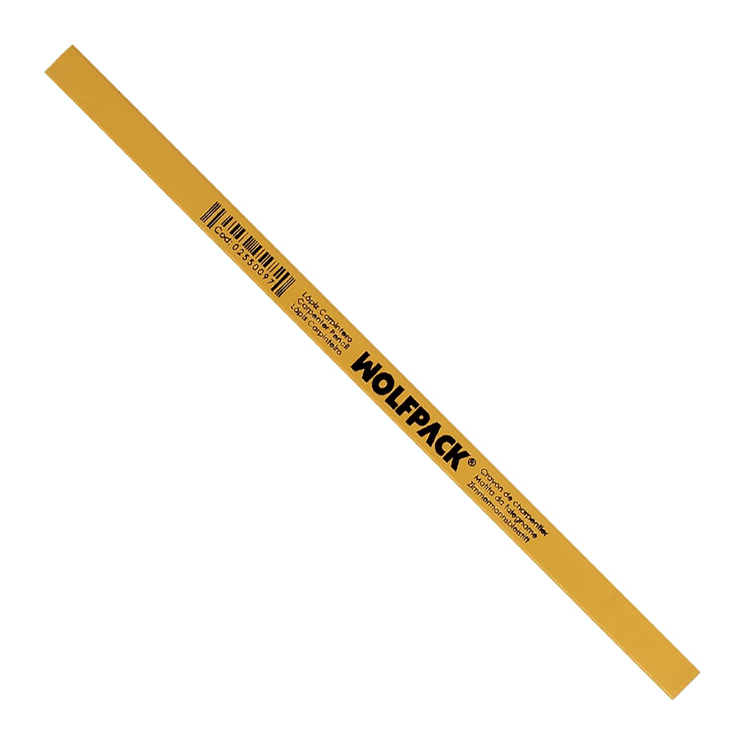 WOLFPACK LINEA PROFESIONAL Standard Extra Long 5 Pencils Carpenter Pencil for Carpentry, Masonry, Construction