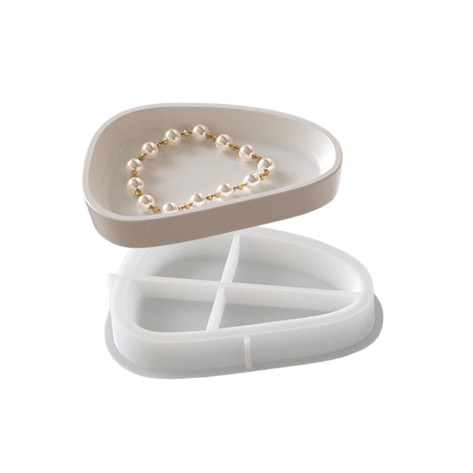 RGYBAO Multipurpose Large Oval Plate Shaped Silicone Tray Adds Warmth Portable for Home Gatherings And Coffee Shop Displays