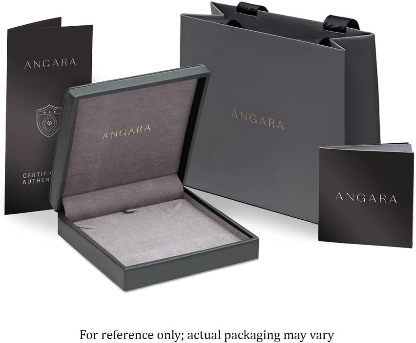 Angara Natural Emerald Solitaire Pendant for Women | Pear Shape Emerald Solitaire Pendant Necklace in 14K Solid Gold/Silver/Platinum With 18" Chain | May Birthday, Gemstone Jewelry Gift - Image 7