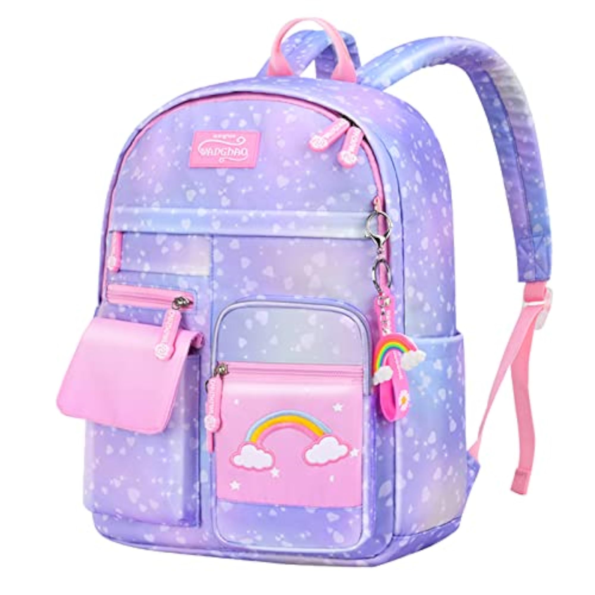 Unicorn School Backpack for Kids, Big Rainbow Capacity