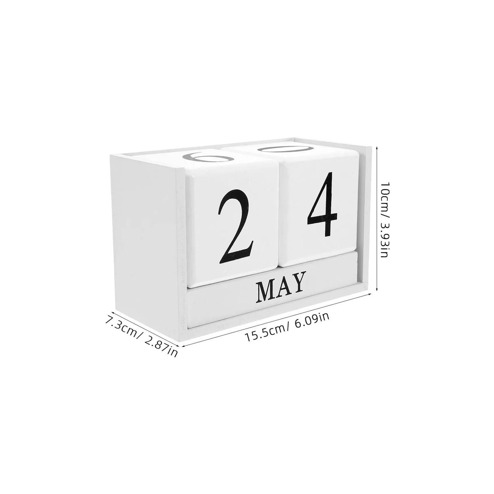 Calendrier De Bureau En Bois Bloc Flip