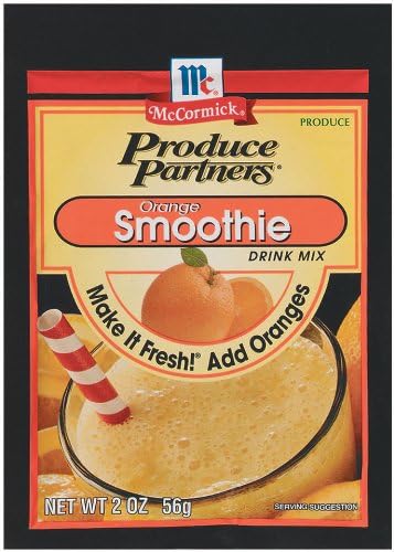 McCormick Produce Partners Drink Mix, Orange Smoothie, 2-Ounce Unit