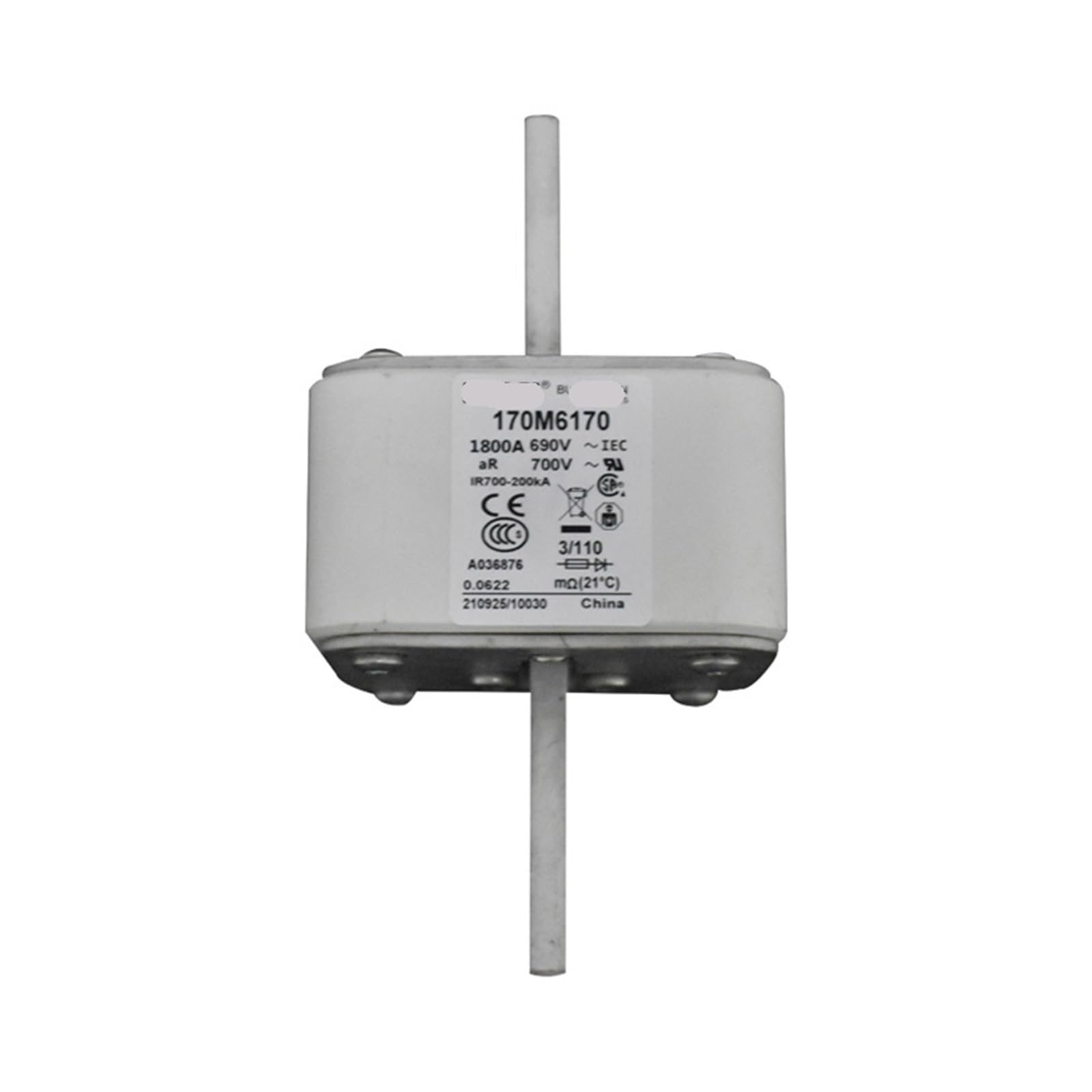 Fusible 170M6170 MYRRHE limitation courant paquet composants électroniques