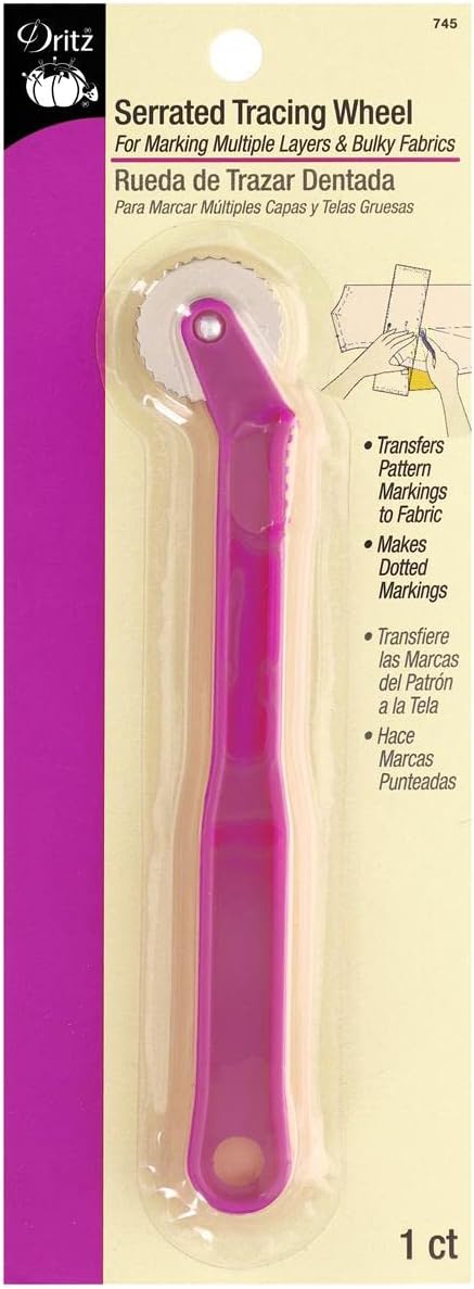Dritz Serrated Tracing Wheel, Purple