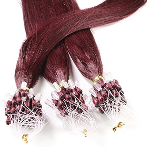 hair2heart 200 x 1g Echthaar Microring Loop Extensions Cover