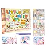 700+Kawaii Japanese Stickers for Journaling Supplies, 30 Sheets Deco Cartoon Korean-Style M5 Sticker Book for Scrapbooking, Junk Journal Supplies, Planner, DIY Crafts (Wish)