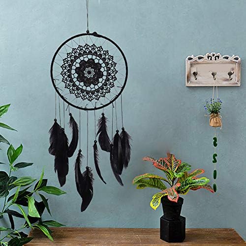 Joyzan Dream Catcher Wall Hanging Decor Handmade Cotton Dreamcatcher Cute Natural Feather Ornament Craft Art Christmas Blessing Gift for Adult Kids Girls Nursery Bedroom Party Car Home Decoration