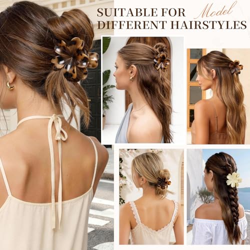 6 pinzas de pelo florales para mujeres miniatura 5