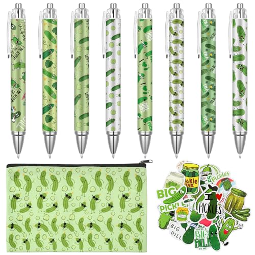 Stylos à encre gel cornichon pour le bureau et la maison stylos fantaisie rechargeables