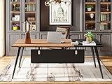 Tribesigns Large Computer Desk 70 Inch Executive Office Desk, Modern Simple Home Office Desk Writing Study Table Sturdy Heavy Duty Metal Desk Workstation Desk Business Furniture