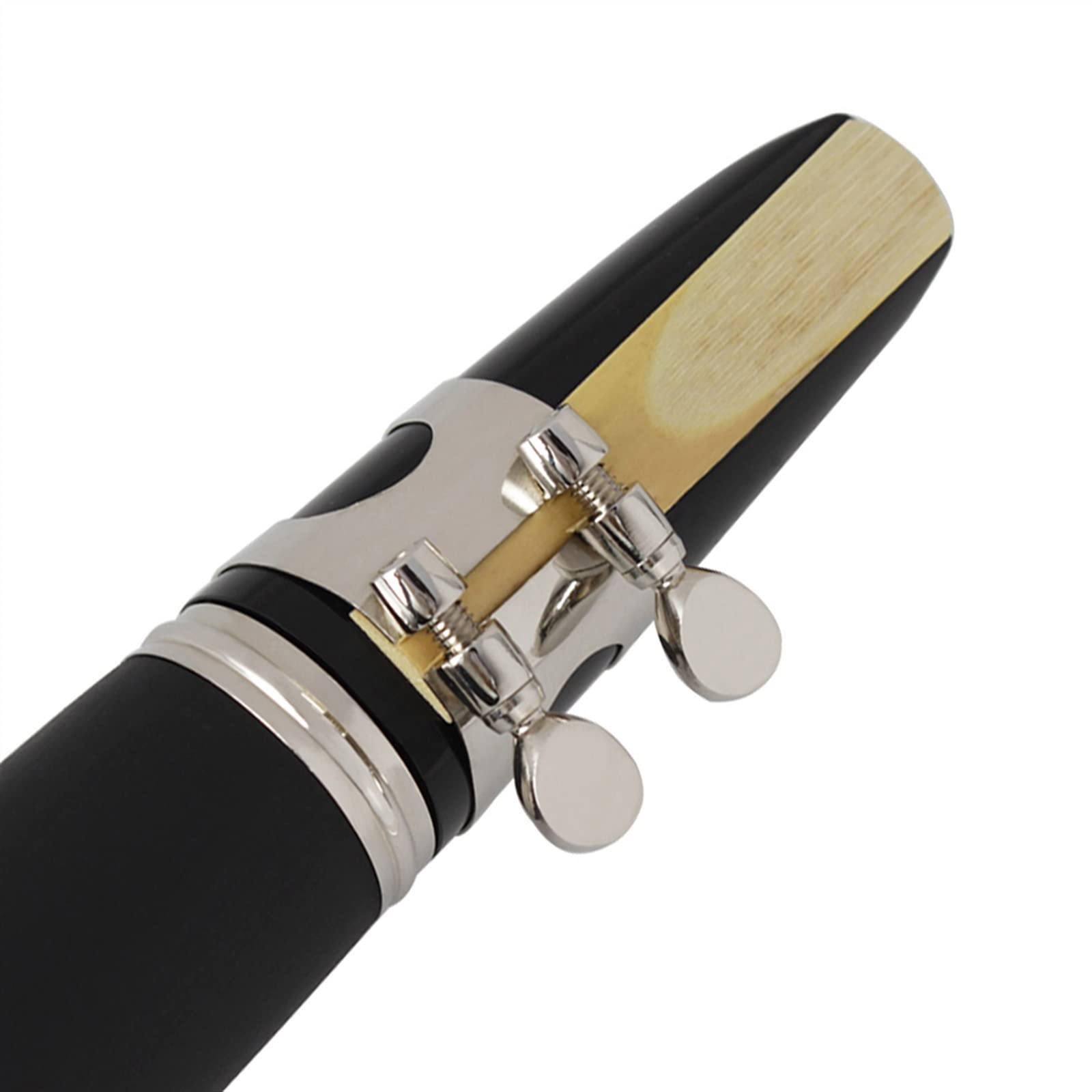 Clarinet Student Clarinete BB Profesional, Baquelita De 17 Teclas con Estuche, Instrumento De Viento De Madera, Clarinete Negro para Amantes De La Música