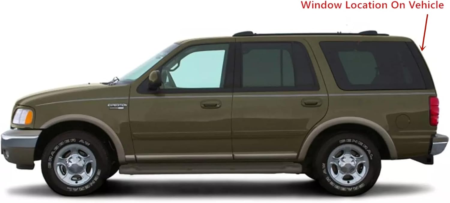 Heated Back Tailgate Window Back Glass Compatible with Ford Expedition/Lincoln Navigator 1997-2002 Models