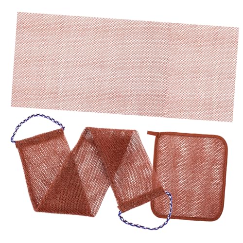 Holibanna 1Set African Net Body Scrub Exfoliating Wash Cloth of Bathing Sponge for Deep Cleansing and Exfoliation for Daily Shower Routine