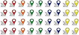 StickerTalk You are Here Pointer Stickers, 1 Sheet of 36 Stickers, 0.5 inches by 0.5 inches