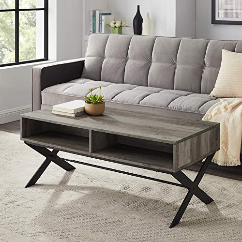 X Leg Coffee Table - Trend Lifestyle Thick Solid Oak 2 X 2 X Leg Lamp Table / Knot holes, cracks and distressing can be expected and are a part of what adds character to this timeless pieces.