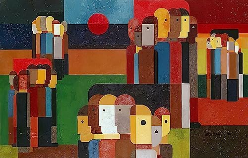 Peinture sur toile Wilhelm Seiwert pour transformer un mur de chambre vide
