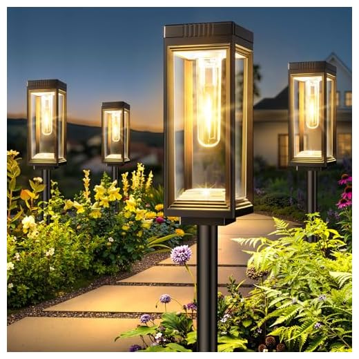 Best garden lights ever WdtPro Solar Pathway Lights 8 Pack