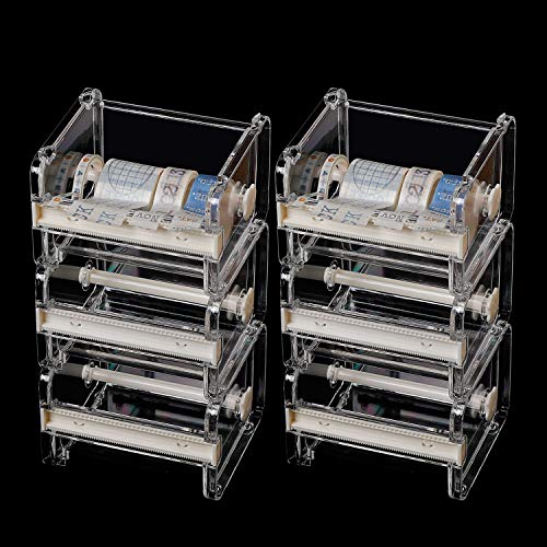 Machine de découpe de ruban adhésif washi et support rouleau transparent empilable