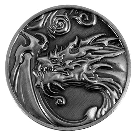 Paladin Roleplaying Dragon D2 Coin - Antique Silver Cover