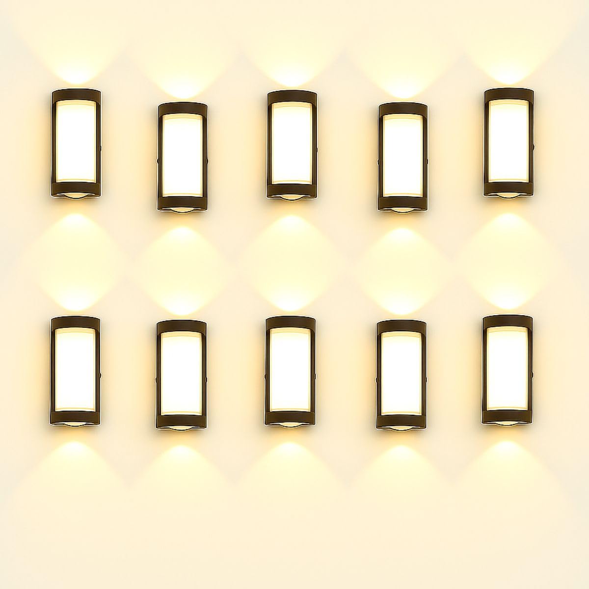 946-1 Post Light Outdoor Lamp UPDOWN Warm White Post Light Outdoor Lamp (Black) Pack of-10-picture-19