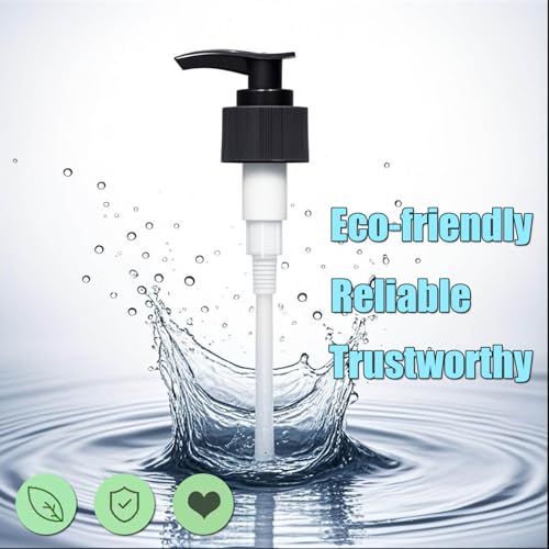 Replacement Dispenser Pump Compatible with Heritage Store Castor Oil & Queen of The Thrones and Rejuve Naturals Castor Oil 16 oz, 2 Pack, Black4