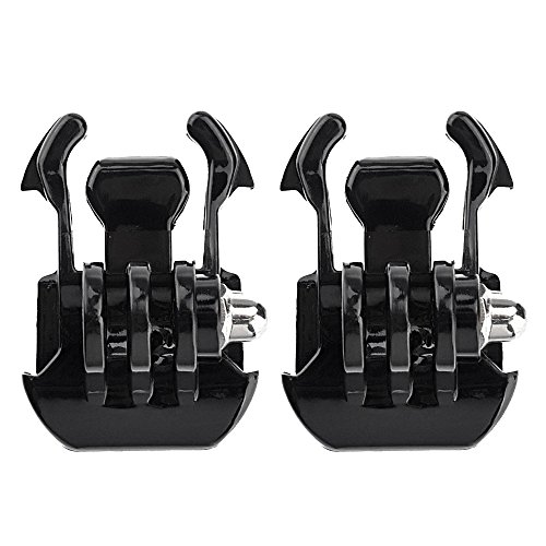 JJOnlineStore, 2 supporti di montaggio con clip a sgancio rapido per GoPro Hero 1, 2, 3, 3+, 4, adatti per videogiochi, fotocamere, perfetto regalo di Natale