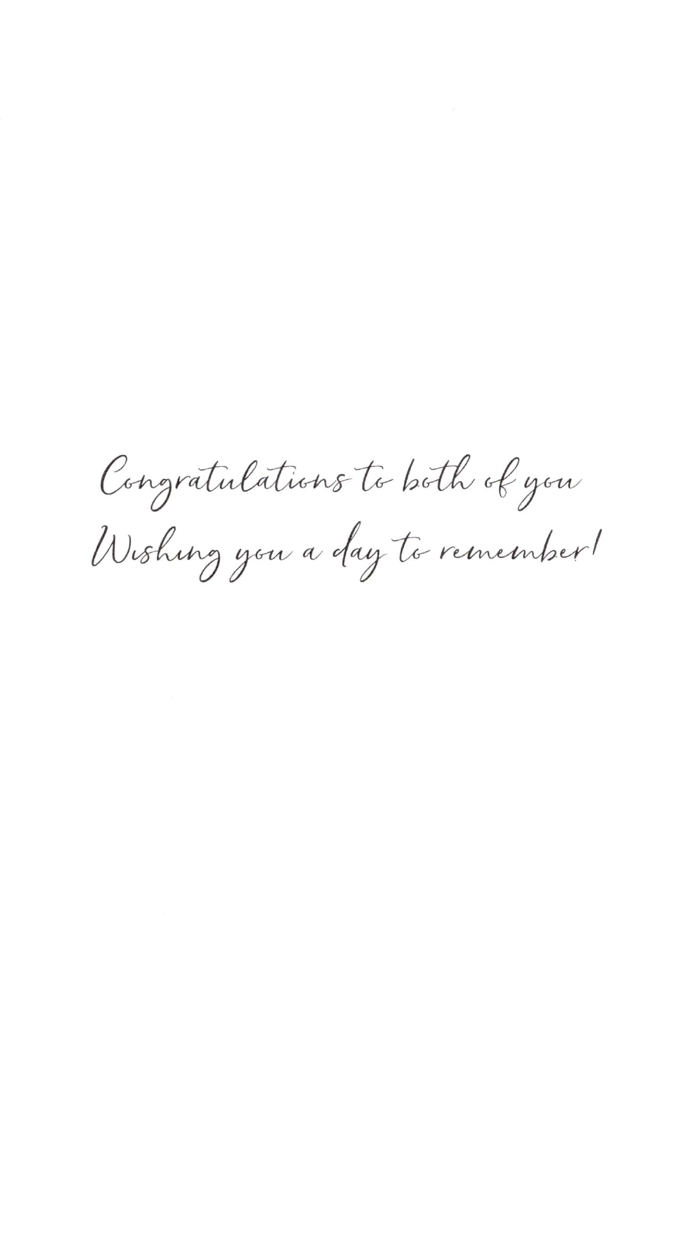 Sister & Brother-in-Law Anniversary Greeting Card Hand-Finished Champagne Range Cards JGS628, white|pink|grey|oak|black, 14cm x 24cm - Image 2