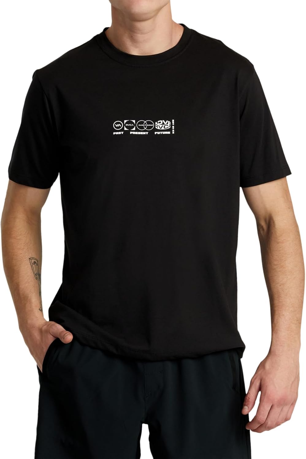 RVCA Mens Sport Regular Fit Athletic Breathable Tees