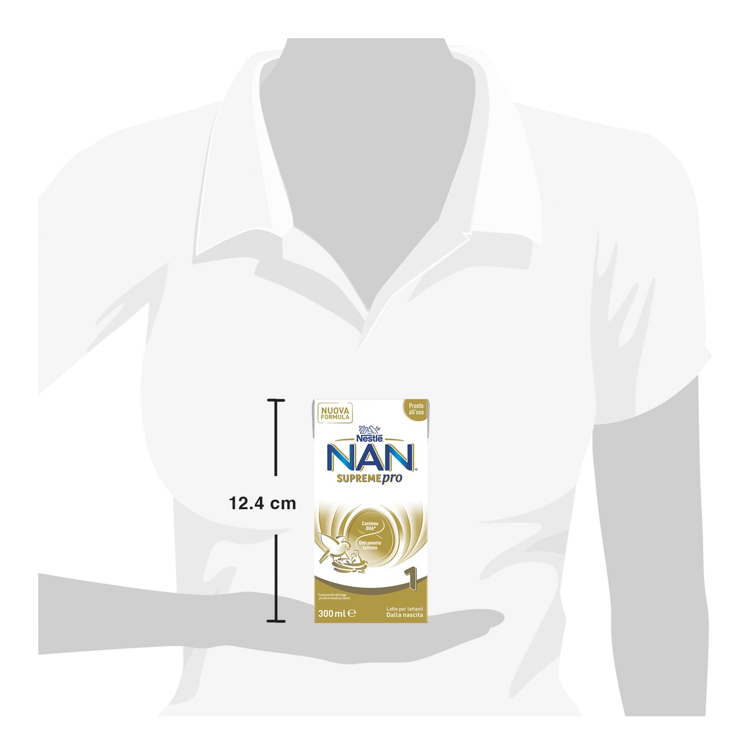 NESTLÉ NAN SUPREMEpro 1 Latte per Lattanti Liquido dalla nascita, 12 Brick da 300ml (3,6L)