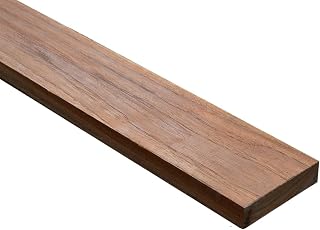 SunriseTeak Premium Teak Decking Board 1x4x7 ft - 100% Natural Sustainable Costa Rican Tectona Grandis, R3 Profile