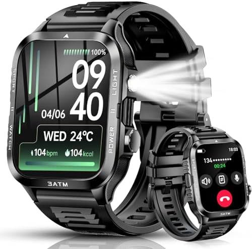 （04:30時点） スマートウォッチ【2026新登場 最大30日間連続駆動 驚異の150日間待機 】超ロングライフバッテリー Bluetooth通話 LINE/メッセージ通知 1.96インチ大画面 多種類運動モード GPS連携 3ATM防水 300+文字盤 カメラ/音楽制御 音声アシスタント 歩数計 腕時計 目覚まし時計 懐中電灯 天気予報 iPhone/Android対応 ギフト最適（ブラック）