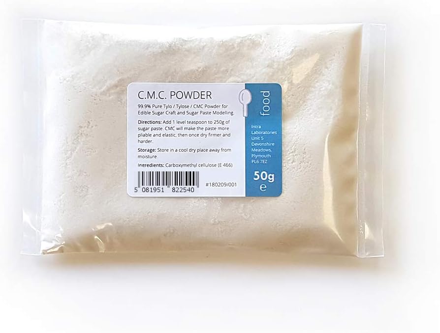 Intralabs Pure CMC Powder 50g Tylo Tylose Gum Tragacanth Sub Cake Edible Glue Sugarpaste