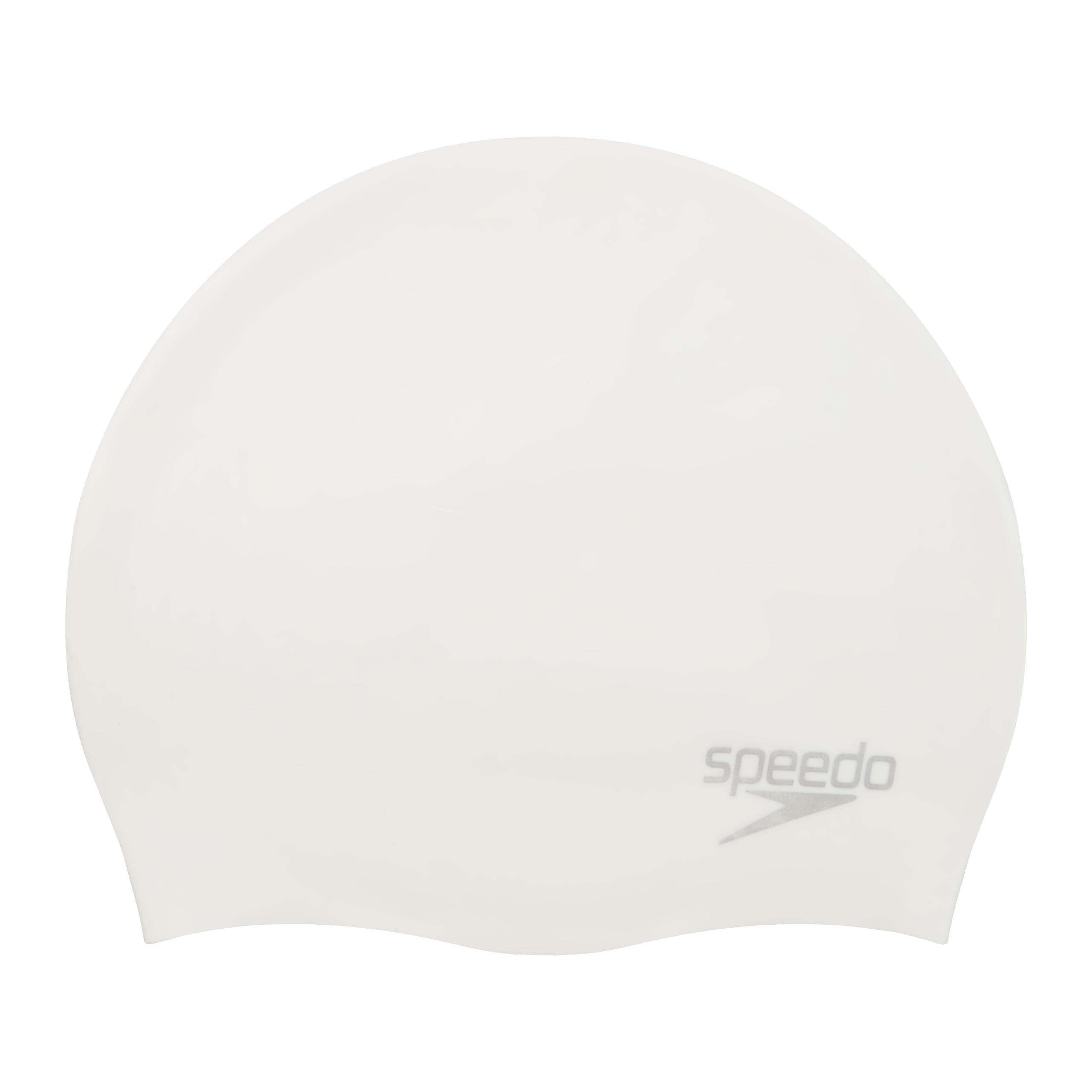 Speedo SD93C03 Swim Cap, Silicone Cap, White/Silver, F