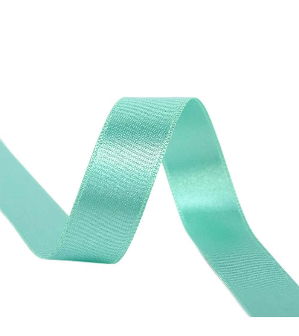 PST C106 - Nastro Satinato Double Face, 25 m, 50 mm, Colore: Verde Acqua