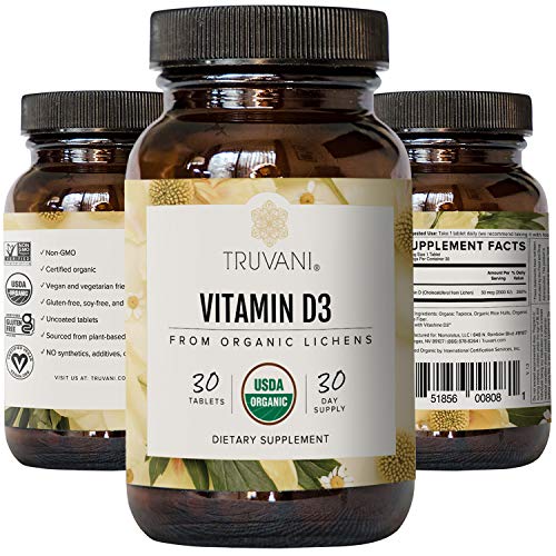 Truvani Vitamin D3 (2,000 IU) | Supports Immune Health & Bone Health | High Absorption & USDA Organic | 30 Servings
