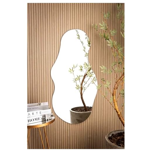 Espelho De Parede Organico Lapidado 115x60cm (Dupla Face)