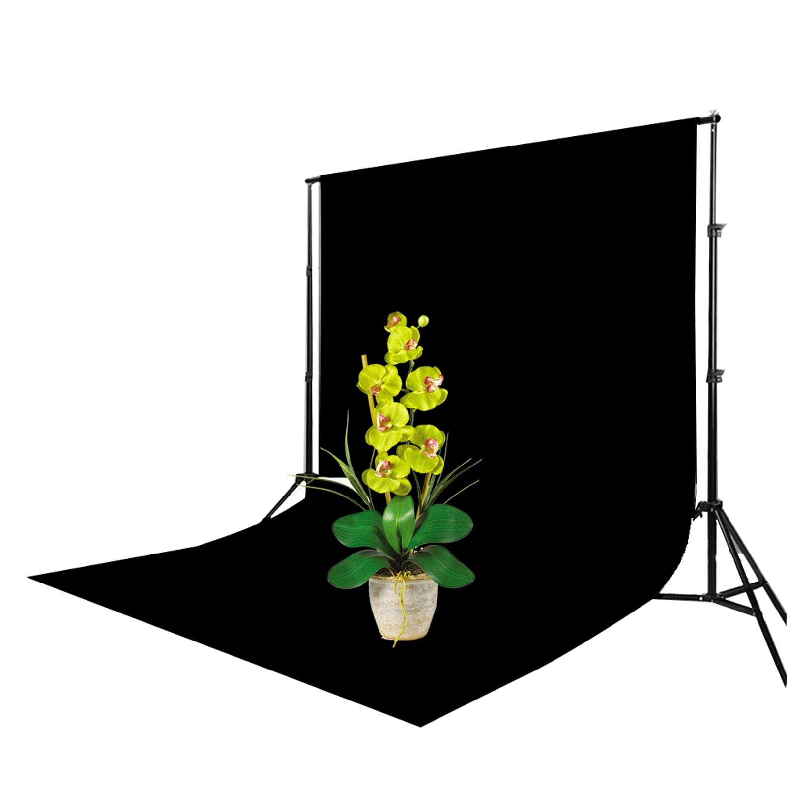 Photography Black Backdrop, Professional Non-Reflective Light Absorbing Velvet Fabric Photo Background Photo Solid Backdrop for Studio Product Shooting Props