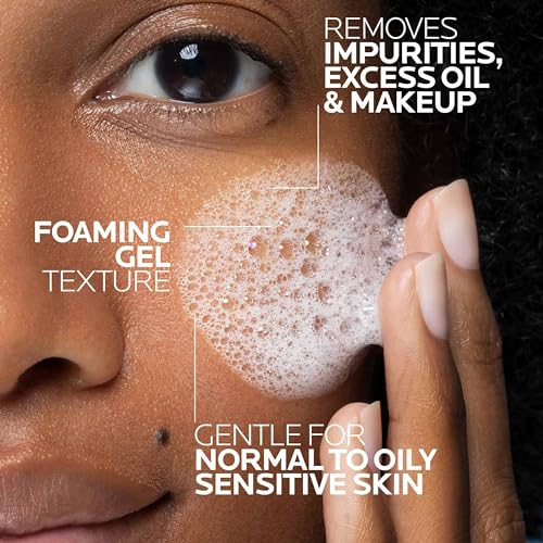 image for La Roche-Posay Toleriane Purifying Foaming Facial Cleanser Bundle, Oil