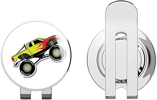 Monster Truck Golf Hat Clip with Magnetic Ball Marker