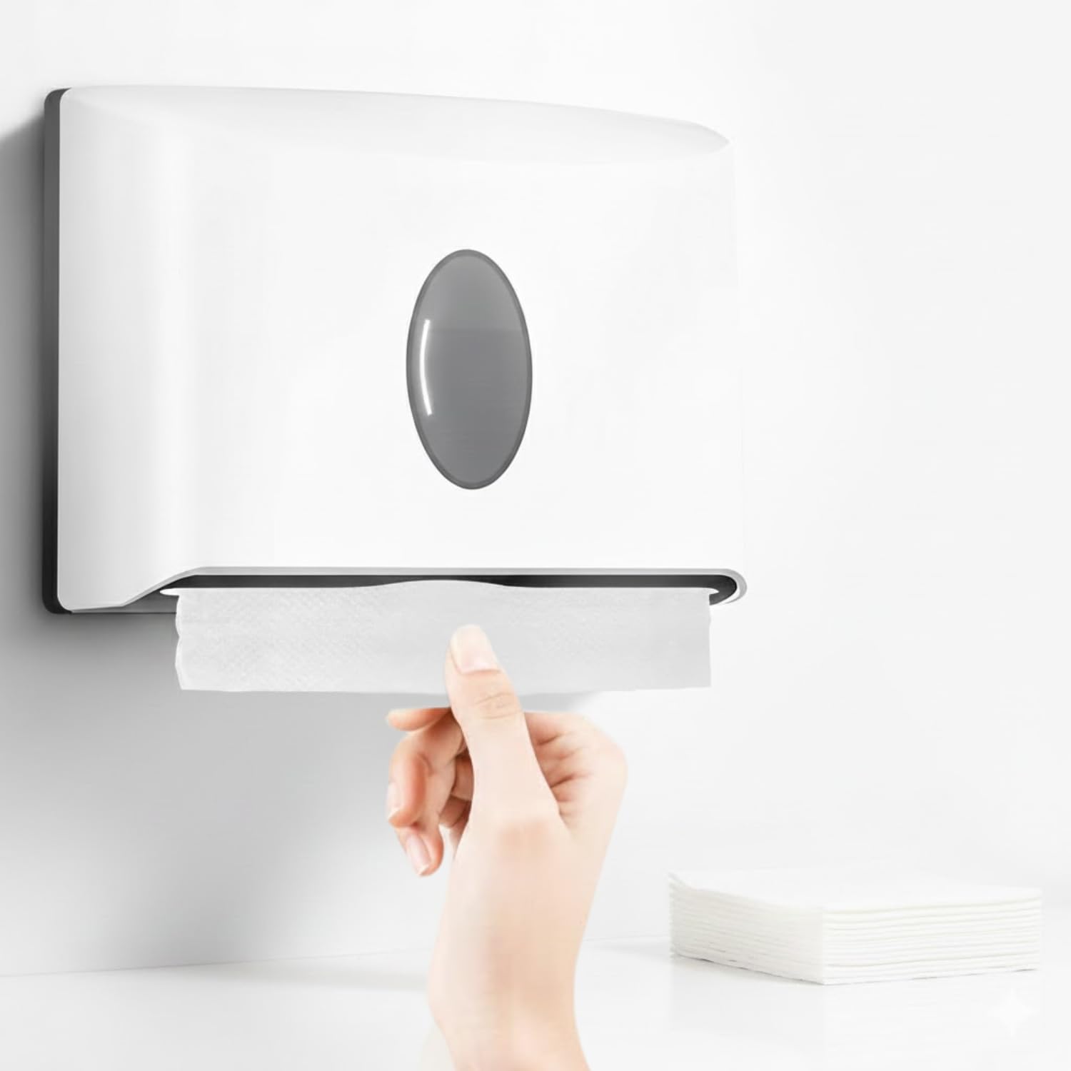 Pluto Wall Mounted Tissue Paper Dispenser – Durable ABS Build, Hygienic Paper Towel Holder for Bathroom, Kitchen, Office & Hotels-image-32