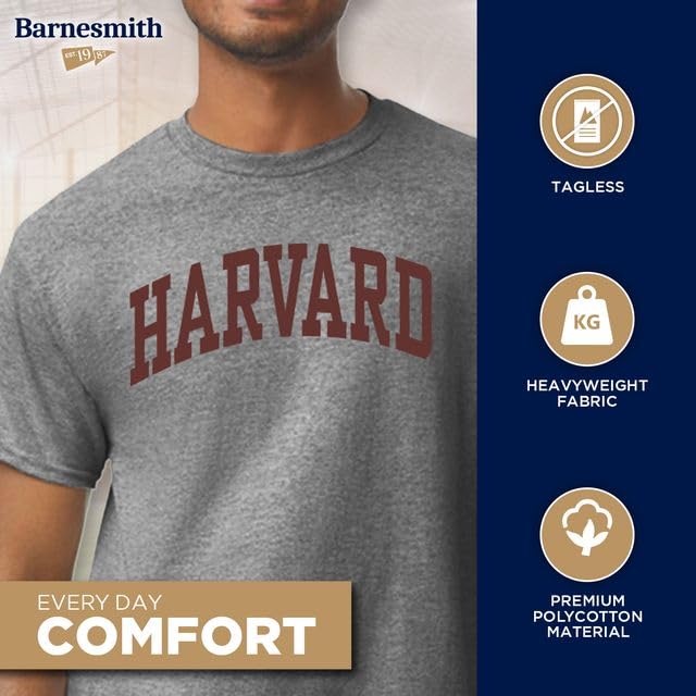 barnesmith short sleeve t-shirt with classic arch logo adult unisex
