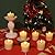 Enpornk 9 Pack Flameless Votive Candles with Timer Remote,2" x 2" Real Wax, Realistic Black Wick Battery Operated Pillar Candles for Wedding, Party and Holiday Decoration