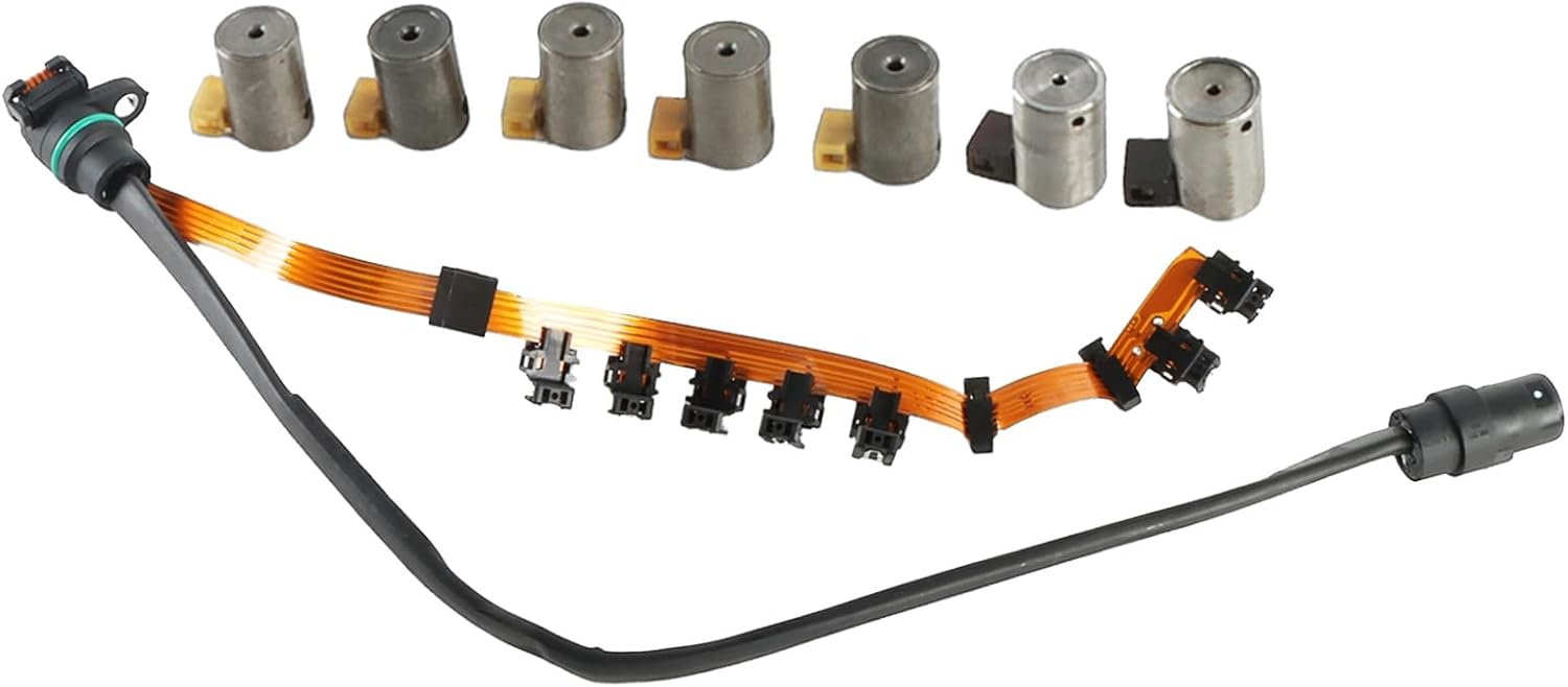 095927331 119957A 01M O1M Transmission Master Solenoid Kit Ribbon Harness EPC Shift Solenoid Replacement for 1995-UP VW Golf Passat Jetta Bora Cabrio A3
