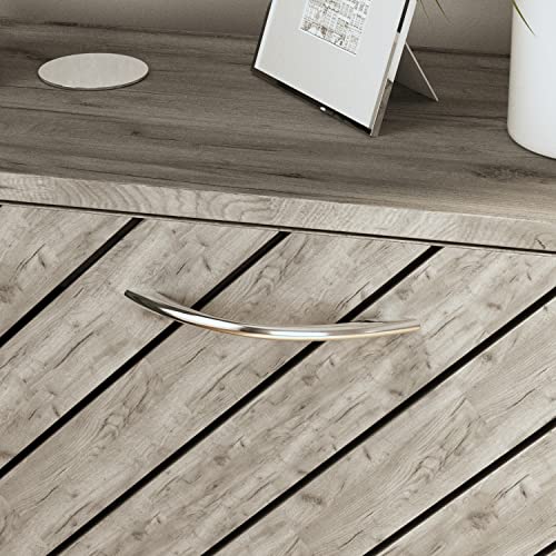 Hitow Shoe Storage Cabinet, Narrow Shoe Cabinet With 2 Drawers & Shutter Doors, Small Space Entryway Freestanding Shoe Rack With Adjustable Shelf, Grey (22.4" W X 9.4" D X 29.5" H) #TOP6