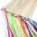 40 Pieces Mix Color Ribbon Sticks with Bell Fairy Stick Party Streamers for Wedding Party(Multicolor)