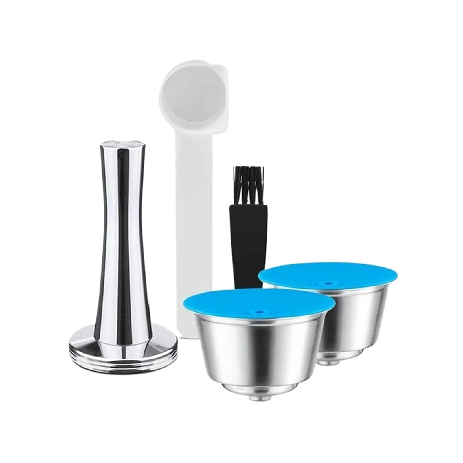 Cápsula De Café Recargable De Acero Inoxidable, Compatible Con Dolce Gusto Y Nescafé.(2set)