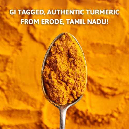 Image of Honey and Spice High Curcumin Turmeric (250g) | Paper Packaging | Haldi Powder | Ideal for Eating, Drinking, Cooking | Natural and Fresh