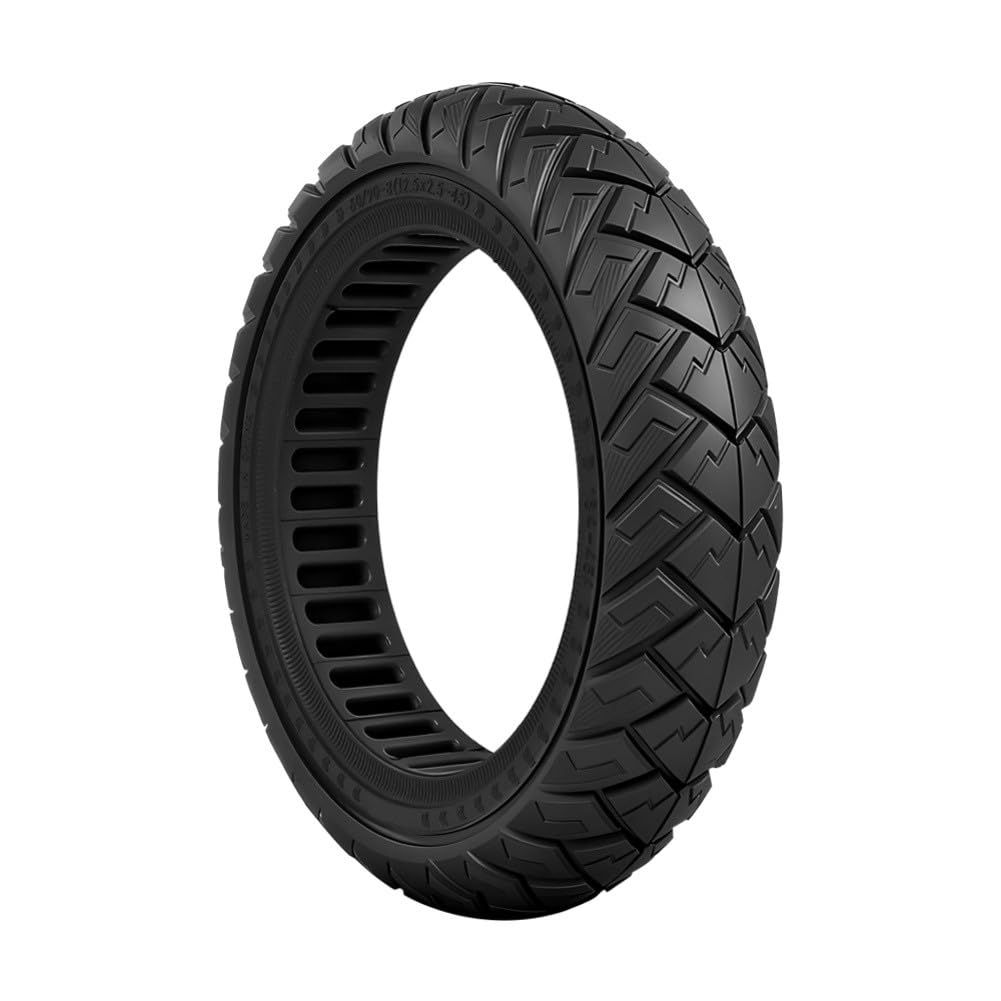 Neumático sólido para scooter eléctrico, neumático sin cámara de 12 pulgadas 60/90-8 para Xiaomi Mi Electric Scooter 5 Plus, goma resistente al desgaste, negro, paquete