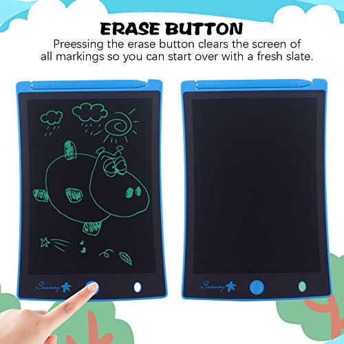 Sunany LCD Writing Tablet 8.5-Inch Toddler Doodle Board Drawing Pad, Electronic Drawing Tablet with Lock Function, Educational and Learning Toys for Kids at Home and School (Blue)