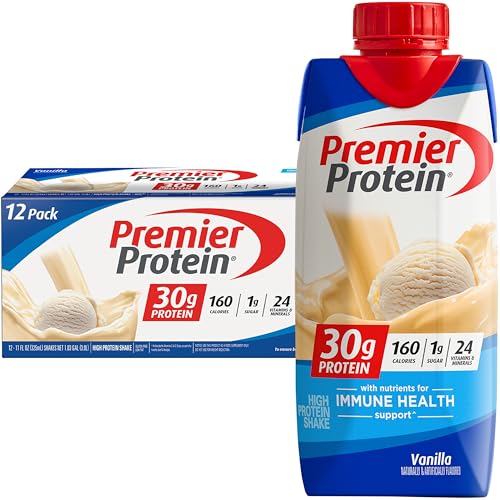 Premier Protein Protein Shake, Vanilla, 30g Protein, 1g Sugar, 11...